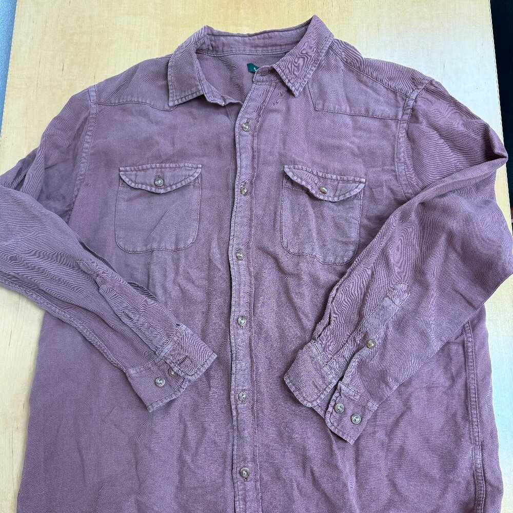 Orvis Rose Mauve Long Sleeve Classic Fit Button-Down Shirt – XL
